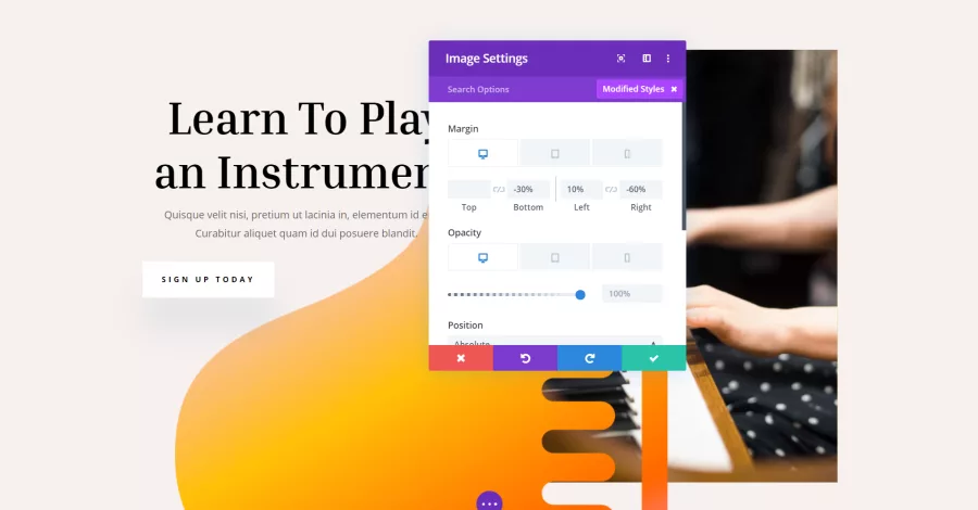 Explore and review modified styles in Divi with ease, ensuring a comprehensive view of the customized design elements on your website.