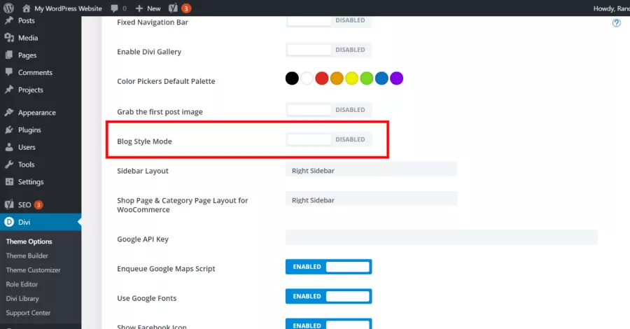 Blog Style Mode