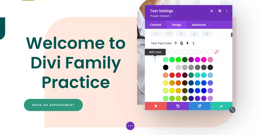 Color Pickers Default Palette