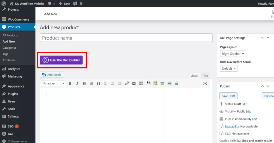 Enable Divi Builder On Post Types