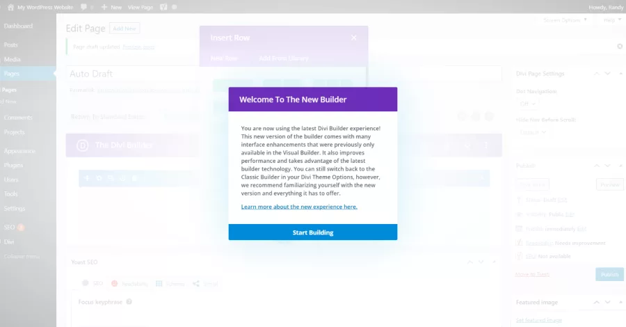 Enable The Latest Divi Builder Experience