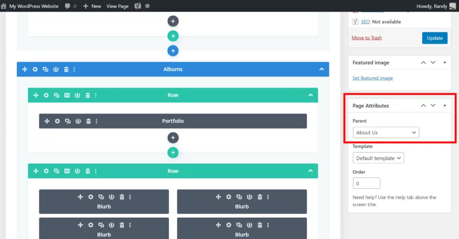 Show dropdown menus