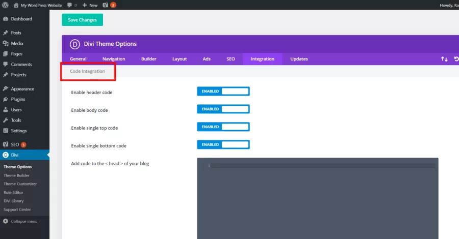 Integration – Code Integration