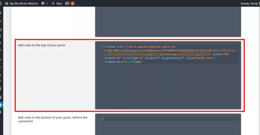 Single top code