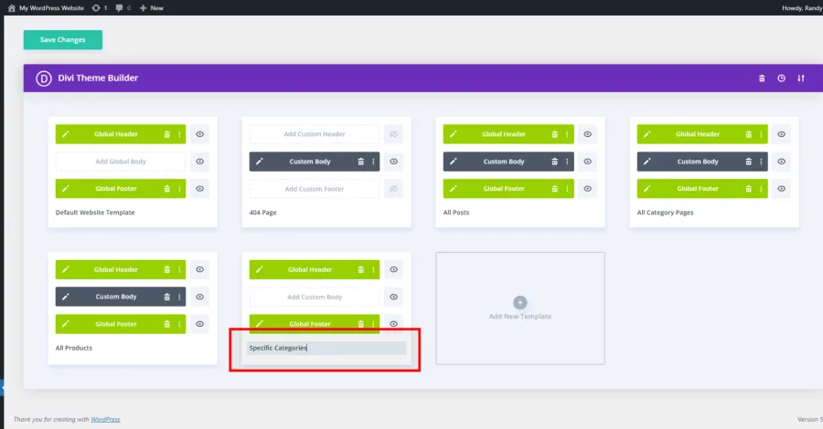 Rename your Templates
