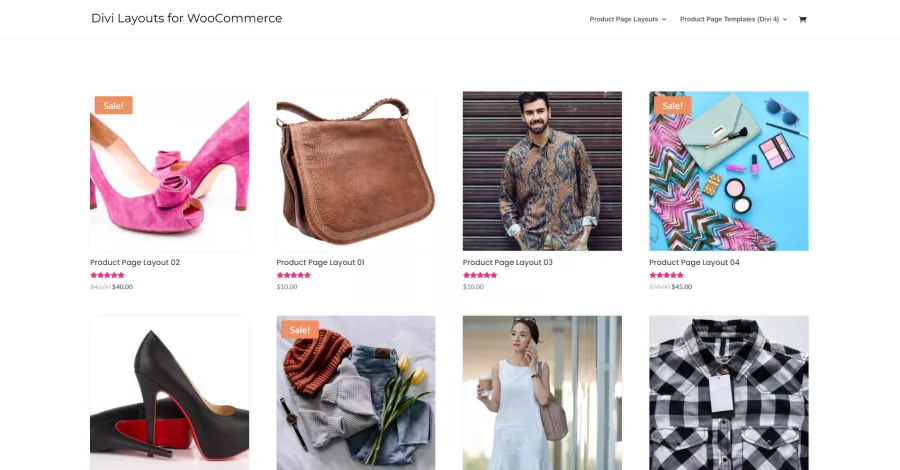 Divi Layouts for WooCommerce