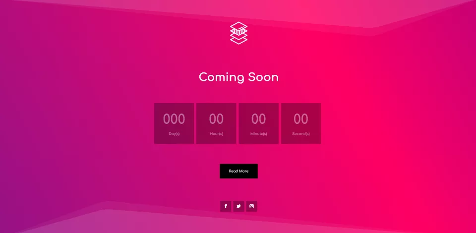Coming Soon Page With Animated Gradient Background