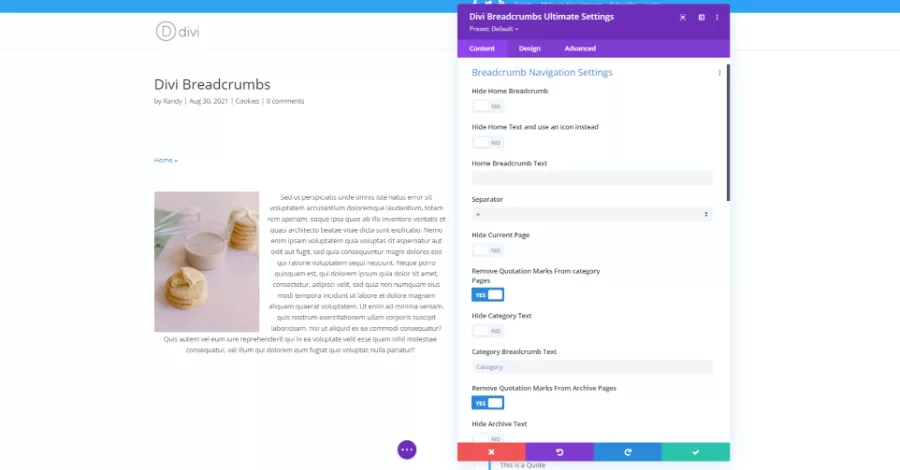 Divi Breadcrumbs Ultimate