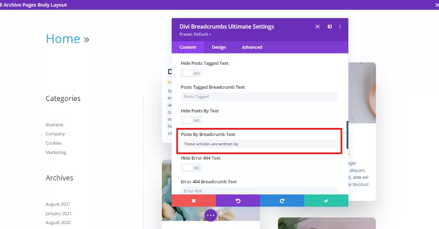 Posts By Breadcrumb Text