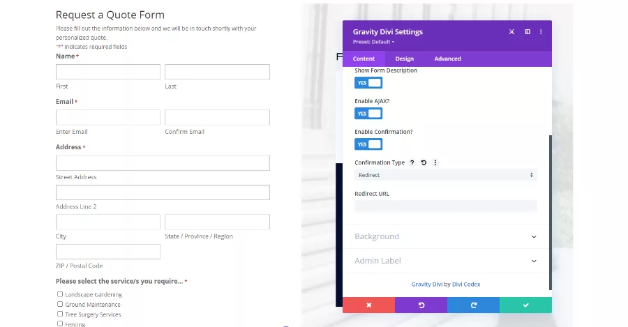 Divi Gravity Ultimate Confirmation