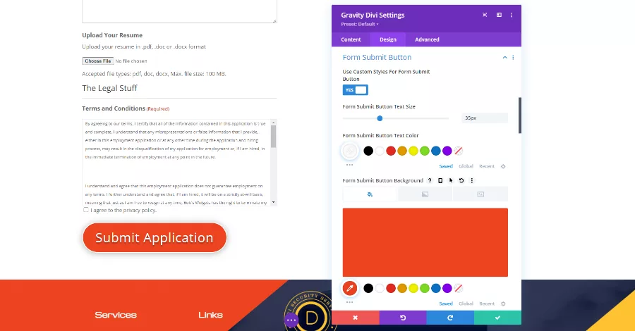 Form Submit Button