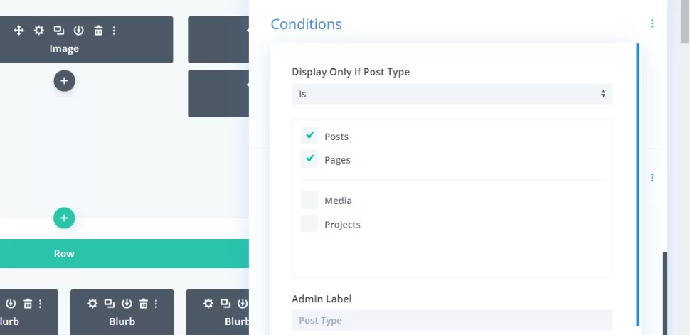 Disable Only if Post Type