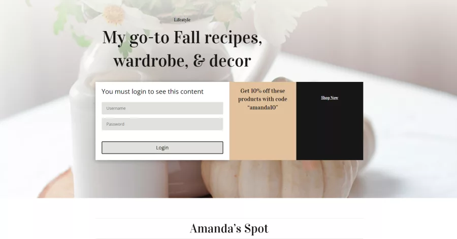 Divi Condition Options Example