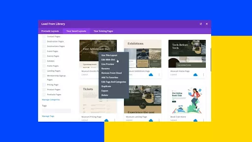 Includes images and thumbnails of your saved items