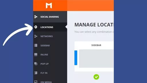 Find the Locations tab in the sidebar