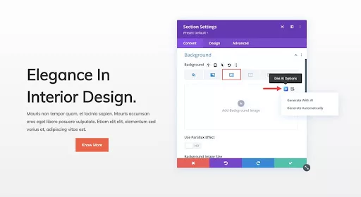 Divi AI technology: Showcasing an improved and seamless user experience