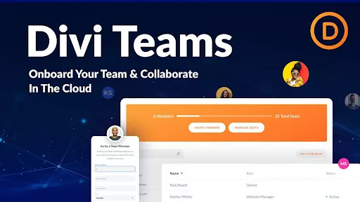 Divi Teams cloud-based collaboration features