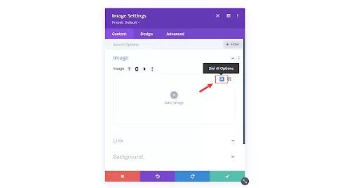 User Interface of Divi AI