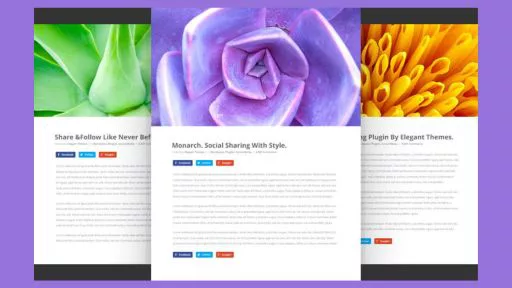 Auto-detectable inline social sharing icons