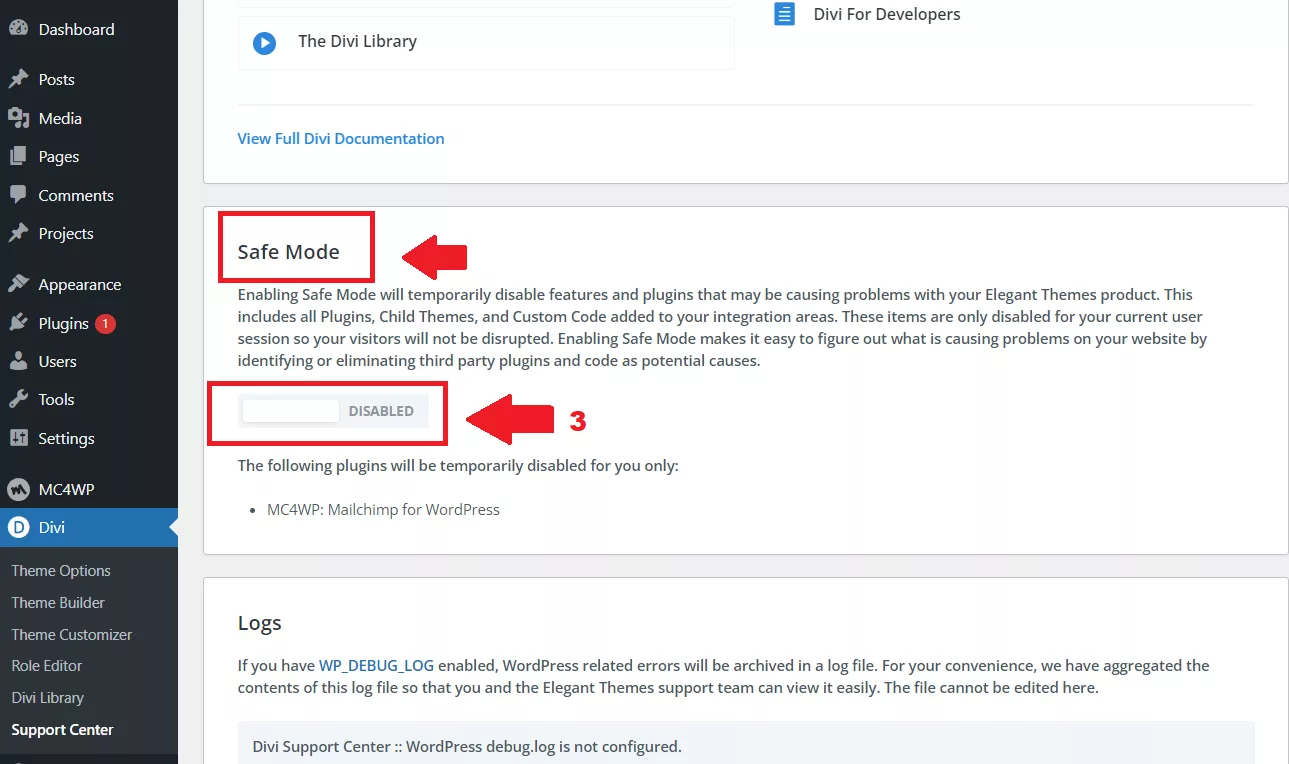 Divi Offers a Useful Safe Mode for Identifying Plugin-Related Divi Bugs.