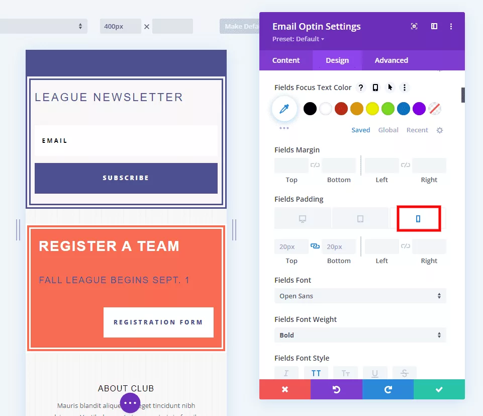 Perfecting Padding, Fonts, and Icons in Divi’s Multi-Device Design for Responsiveness