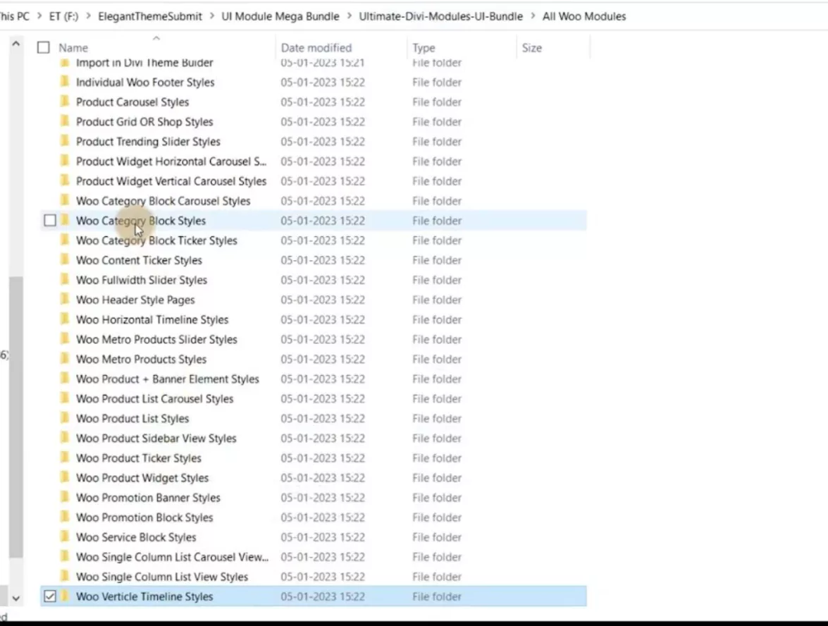 Delving into Divi’s WooCommerce style in Ultimate Divi Modules UI Bundle Zip Files
