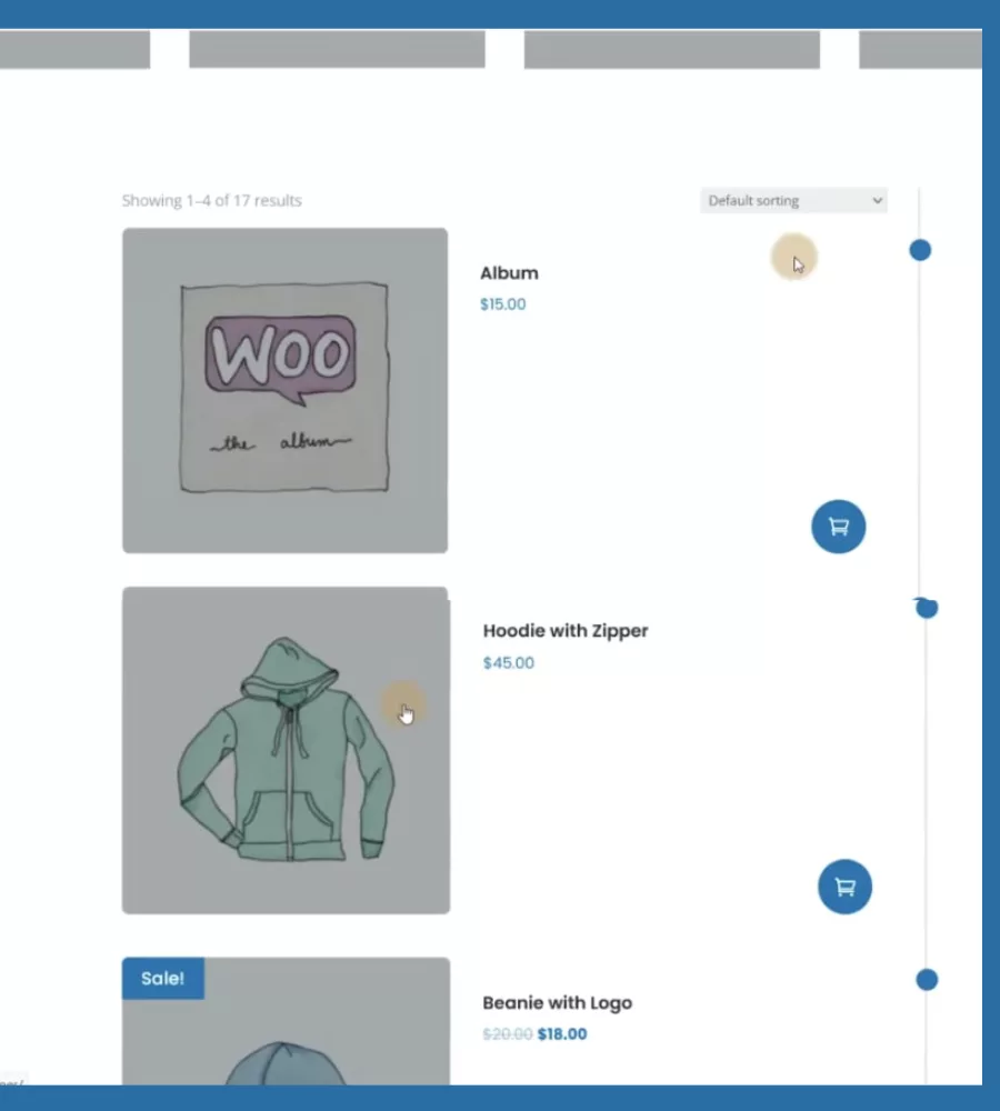 Ultimate Divi Modules UI Bundle: Showcasing Divi’s Woo Vertical Timeline Display