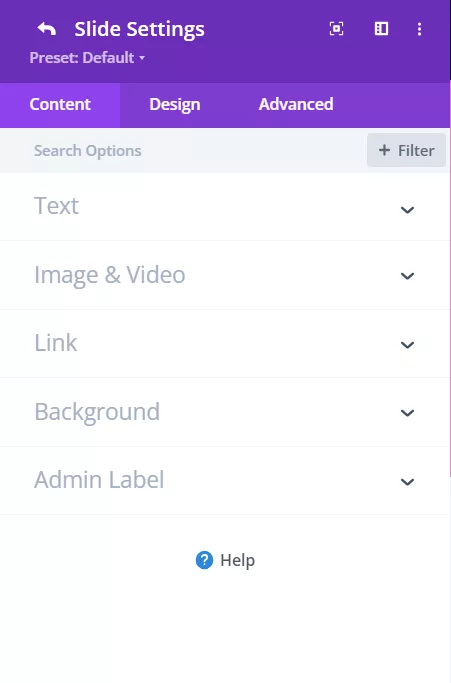 Navigating Individual Divi Slide Settings Adjustments