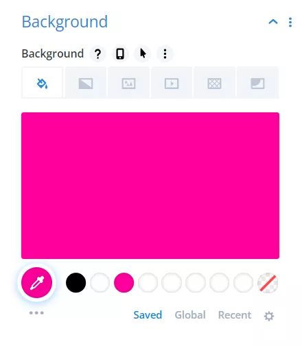 Divi Slide’s Background Color Settings