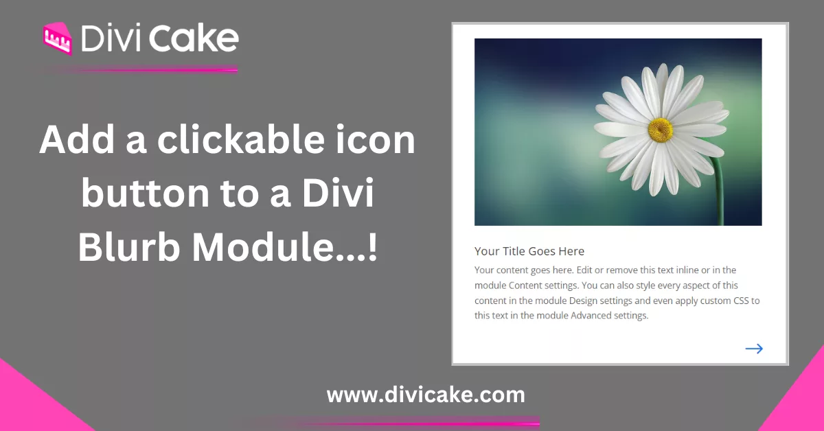 Incorporating an icon button into the Divi Blurb module