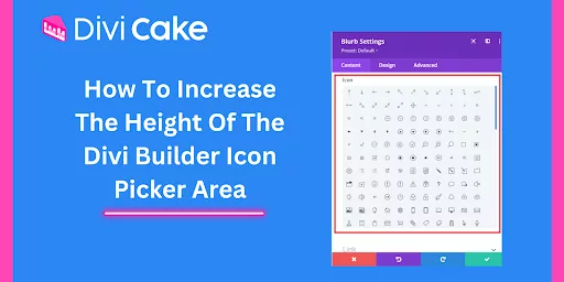 By default, Divi Builder icon picker area is too short, making it tough to scroll and find what you need.