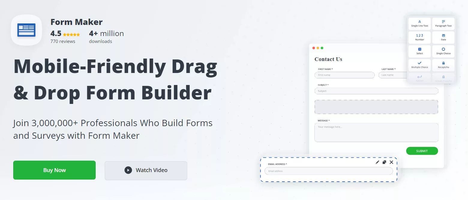 Design Mobile-Friendly and Drag-n-Drop Form Builder with Form Maker