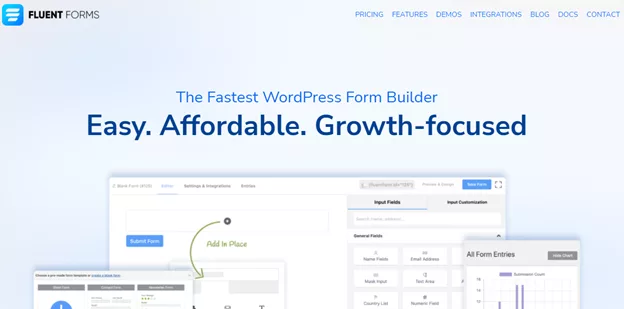 Design WordPress Form in minutes with Fluent Forms