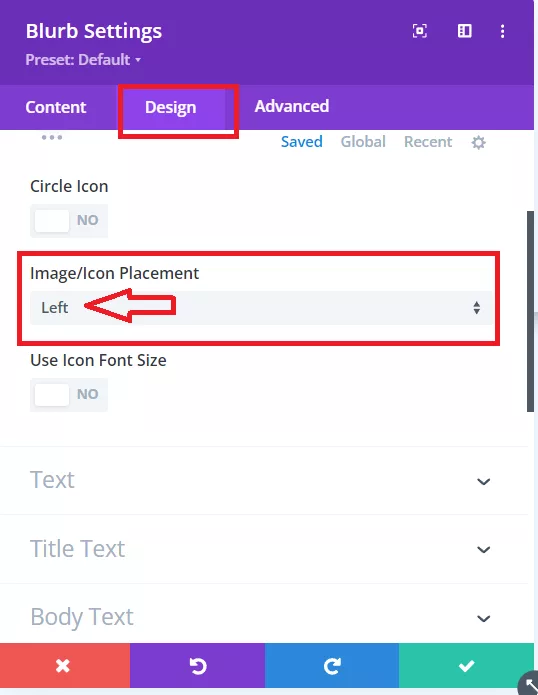 Open up the Image & Icon toggle, choose Image/Icon Placement and set it to Left.
