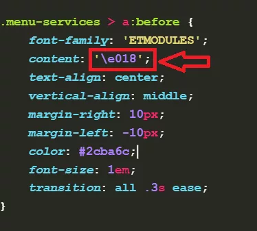 A simple trick to simplify using icons by replacing the icon code at the CSS code snippet