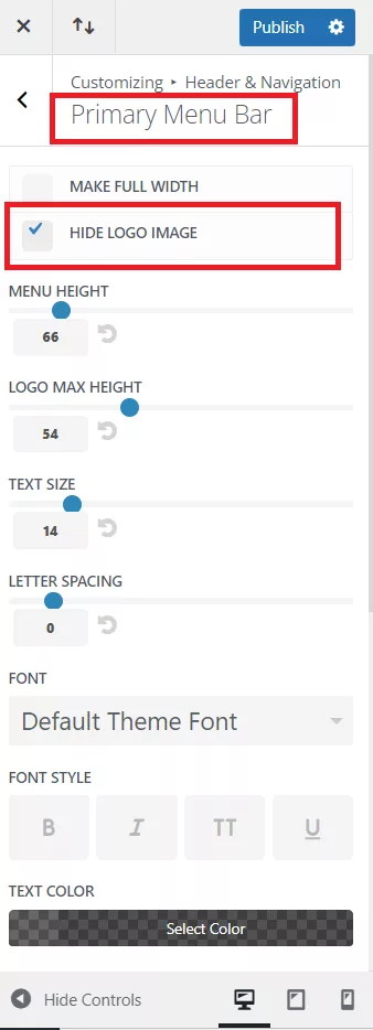 How to Remove Logo from Divi Header Navigation?