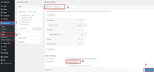 Make sure to include all your pages in the menu and save it.it’s crucial so that all your pages are accessible.