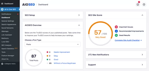 Using All in One SEO Plugin for SEO content analysis