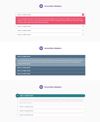 Divi Accordion Layout Bundle for your WordPress website