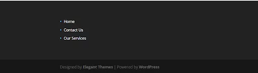 Add the menu to the footer of your website so visitors can easily find and use it there.