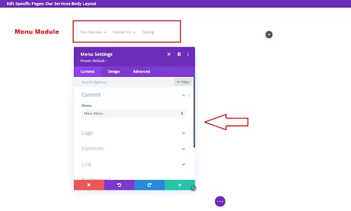 Create visual intrigue by positioning a menu module in a narrow column beside another module in a wider column, enhancing your webpage’s design and functionality.