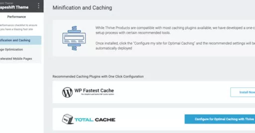 Thrive Architect uses Speed Optimization smartly
