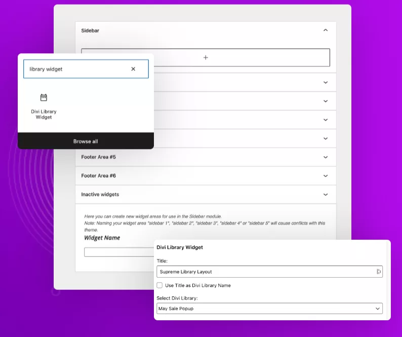 Placing Divi layouts in the sidebar or any widget area with Library Widget Extension in Divi Supreme Pro