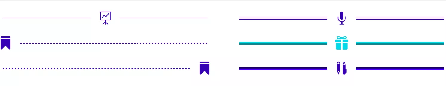 Create a beautiful icon divider with the Icon Divider Module in Divi Supreme Pro