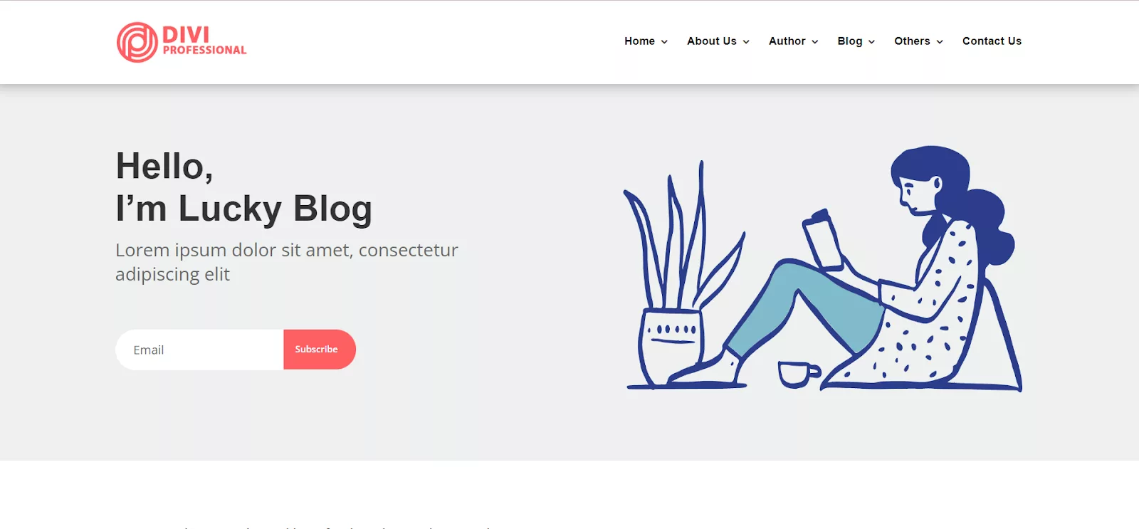 Divi Lucky Blog Free Child Theme for All-purpose website