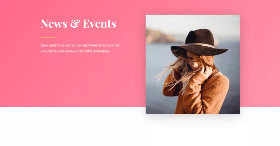 Fashion Blog Page Divi Layout