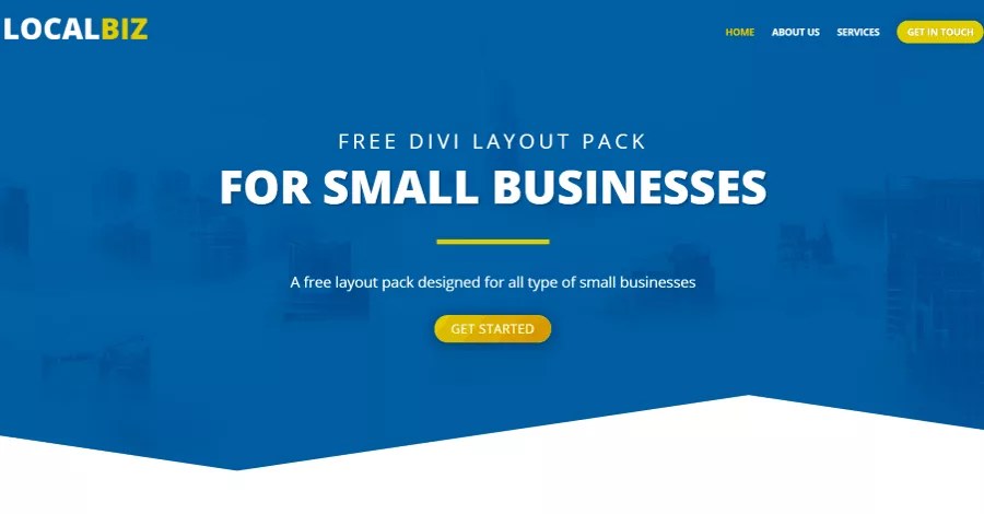 Small Business Free Divi Layout