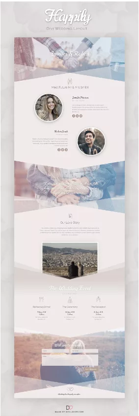 Happily Free Divi Layout