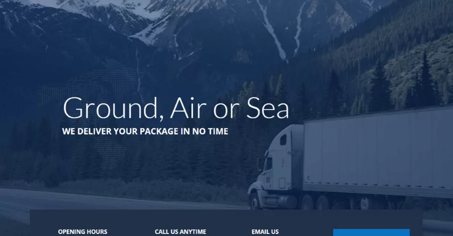 Logistic Free Divi Layout