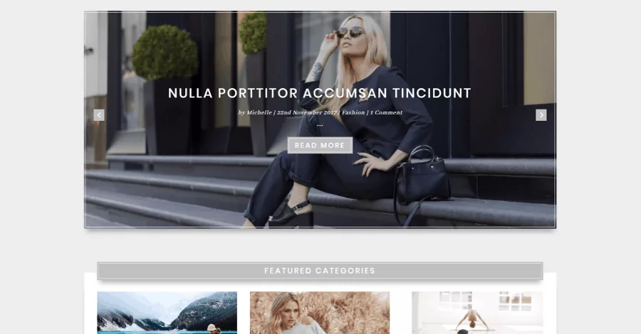 Elegant Blog Page Free Divi Layout
